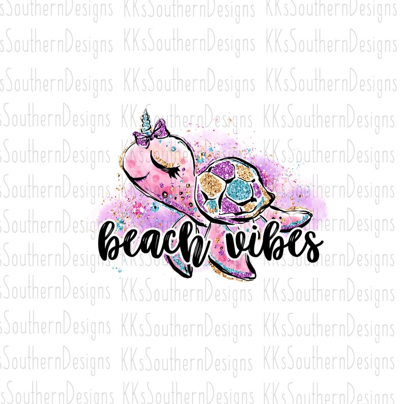 sea turtle beach vibes Sublimation transfer sublimation ready to press