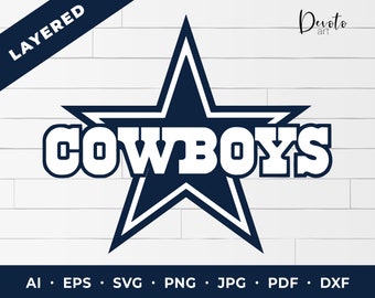 Download Free Cowboys Svg Etsy PSD Mockup Template