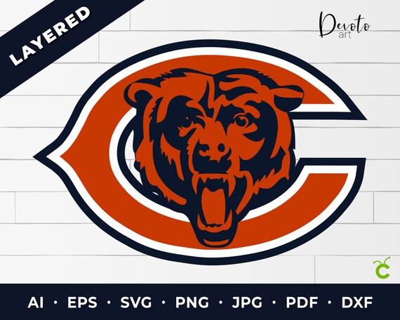Chicago Bears Logo SVG Chicago Bears cricut bears svg bears | Etsy