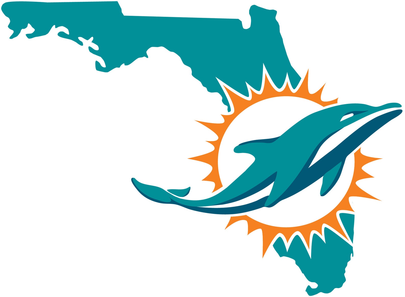 Miami Dolphins New Logo Free SVG Files