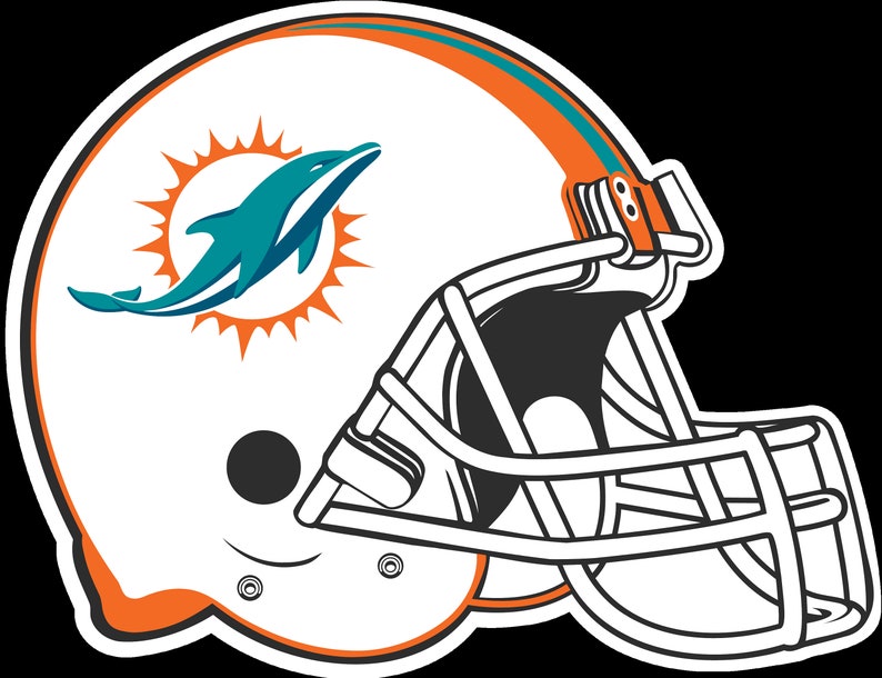 Miami Dolphins SVG Logo 2 pack Miami dolphins svg files for Etsy