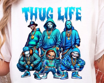 Thug Life Unisex T-Shirt, Cool Graphic Tee, Streetwear Apparel, Gift for Hip-Hop Fans, Trendy Casual Wear, Unique Style