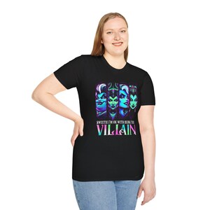 Unisex Softstyle T-Shirt - Sweetie I'm OK with Being the Villain, Unique Graphic Tee, Casual Wear, Gift for Her/Him, Halloween Shirt image 7