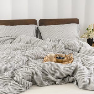 100% natural organic linen: duvet cover , linen bedding set in various colors queen, king, twin sizes linen home textiles, Wedding Gift
