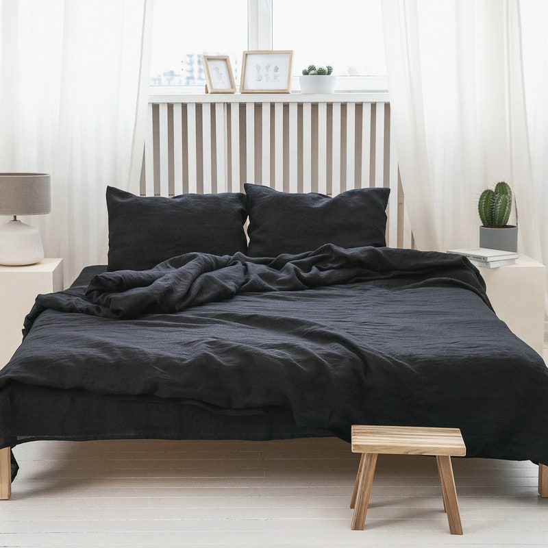 Black Bedding - Etsy