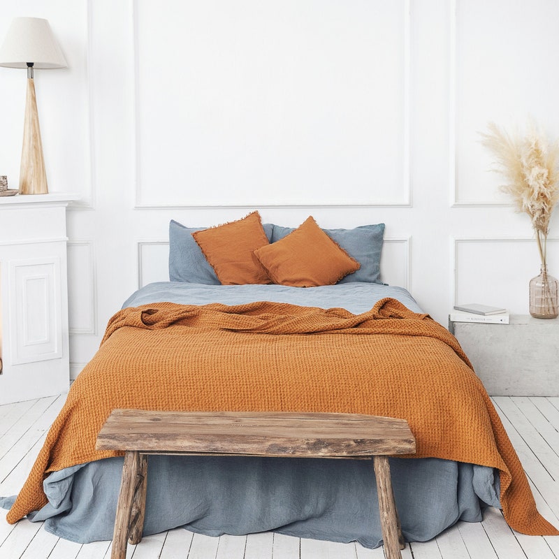 Orange Zest Cashmere Blanket main image 1
