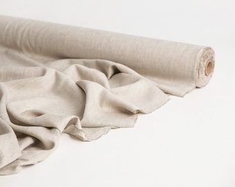 Natural Undyed Linen Fabric 100% softened stonewashed 145cm 57 inches width linen fabric for DIY bedding or clothing Christmas gift for her