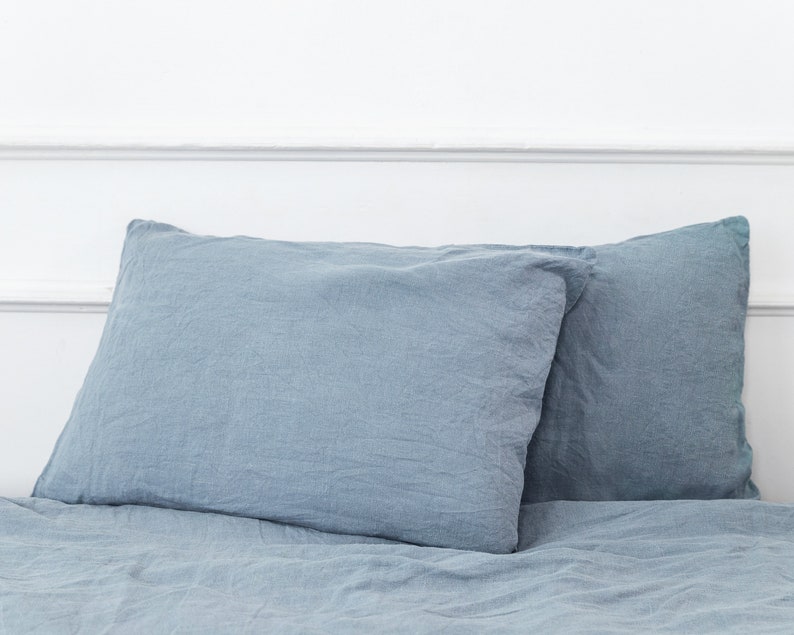 Linen Pillowcase With Envelope Closure Linen Pillow Sham Etsy