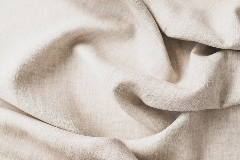 Natural linen fabric