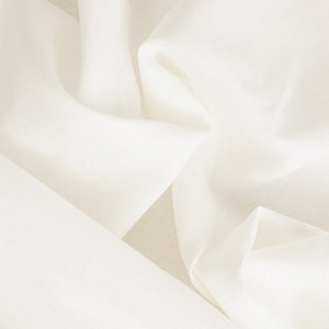 Extra breiter weißer Leinenstoff 100% stonewashed stonewashed 245 cm oder 96 zoll breiter Stoff in Yards verkauft für Futter DIY