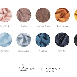 linen fabric color variations