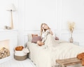 Natural Undyed Linen bedding set, duvet cover, and 2 pillow covers, queen or king bedding with zipper closure, Valentines day gift