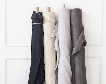 Natürlicher ungefärbter Leinenstoff 100% stonewashed stonewashed 145 cm breiter Leinenstoff für DIY-Bettwäsche oder Kleidung, Weihnachtsgeschenk für sie