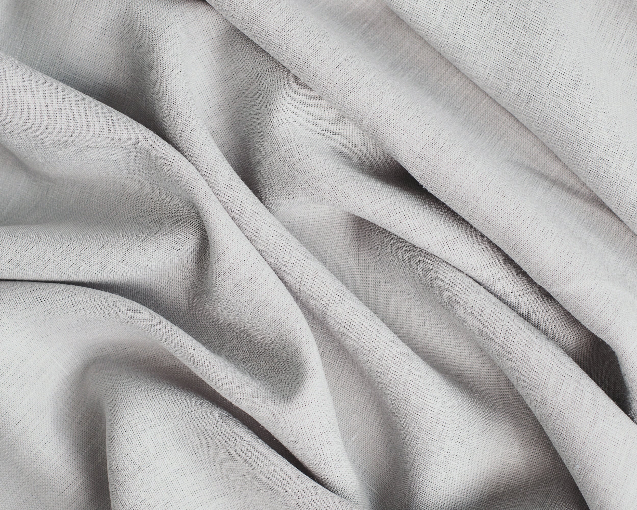 Hellgrauer Leinenstoff 100% stonewashed stonewashed Leinen 145 cm breiter Leinenstoff für DIY und Heimdeko