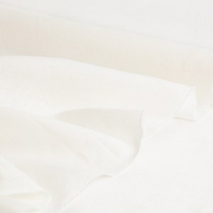 White Linen Fabric 100% softened stonewashed 145cm 57 inches width linen fabric for DIY bedding and clothing