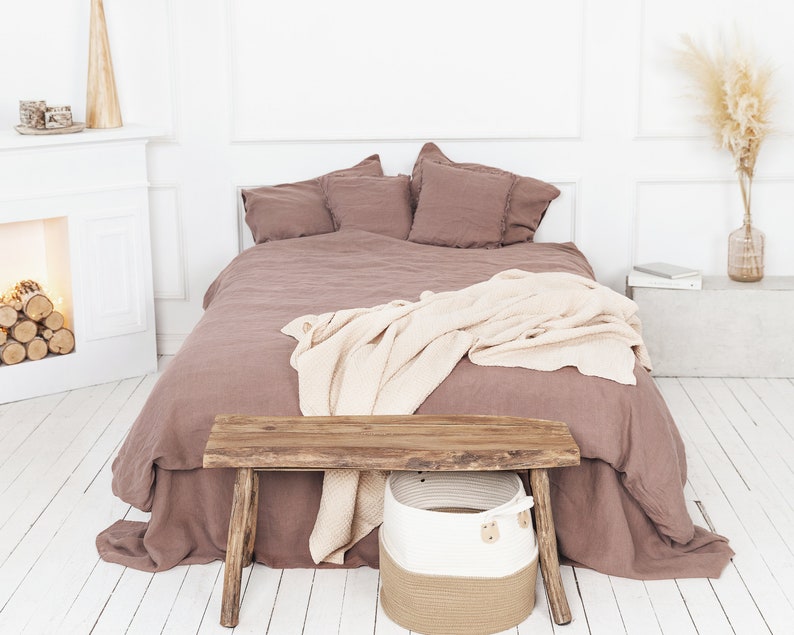 100 Linen Duvet Cover With Zipper Closure Linen Bedding Etsy