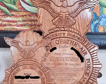 Air Force Security Forces Plaques - Air Force Plaque - Air Force Awards Plaque - Security Forces Plaque