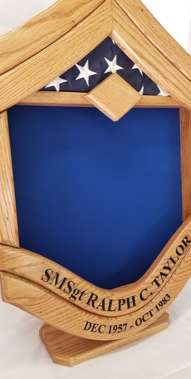 Handcrafted Air Force SMSgt Shadowbox Military Shadowbox Etsy