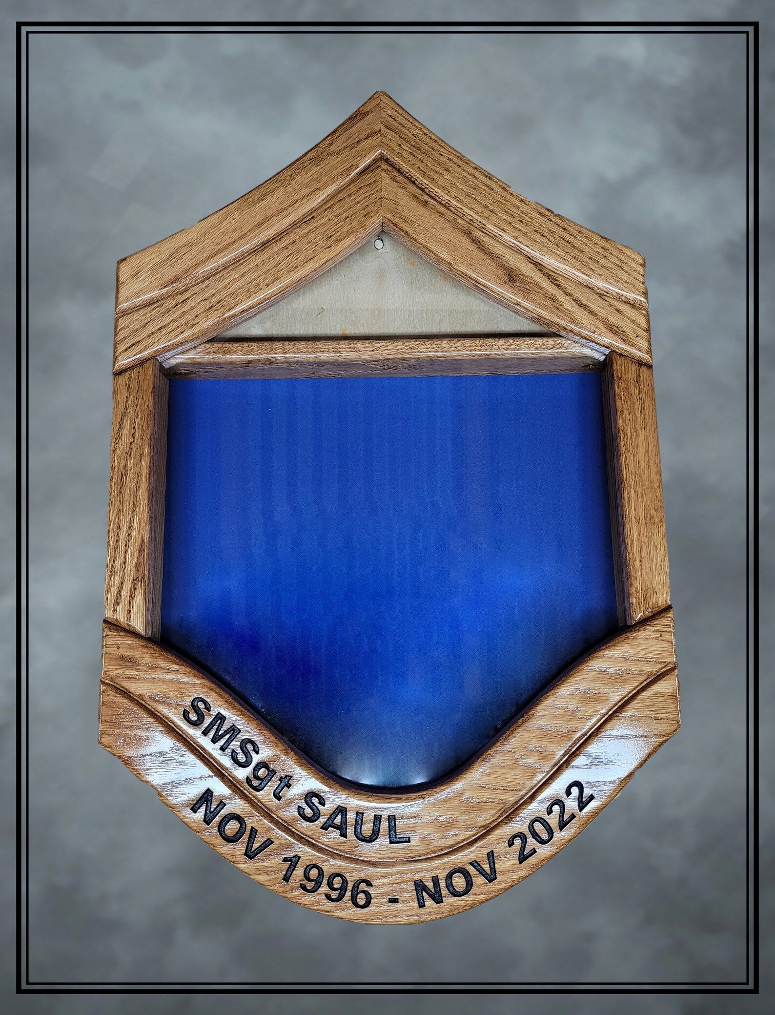 Handcrafted Air Force Smsgt Shadowbox Military Shadowbox Etsy