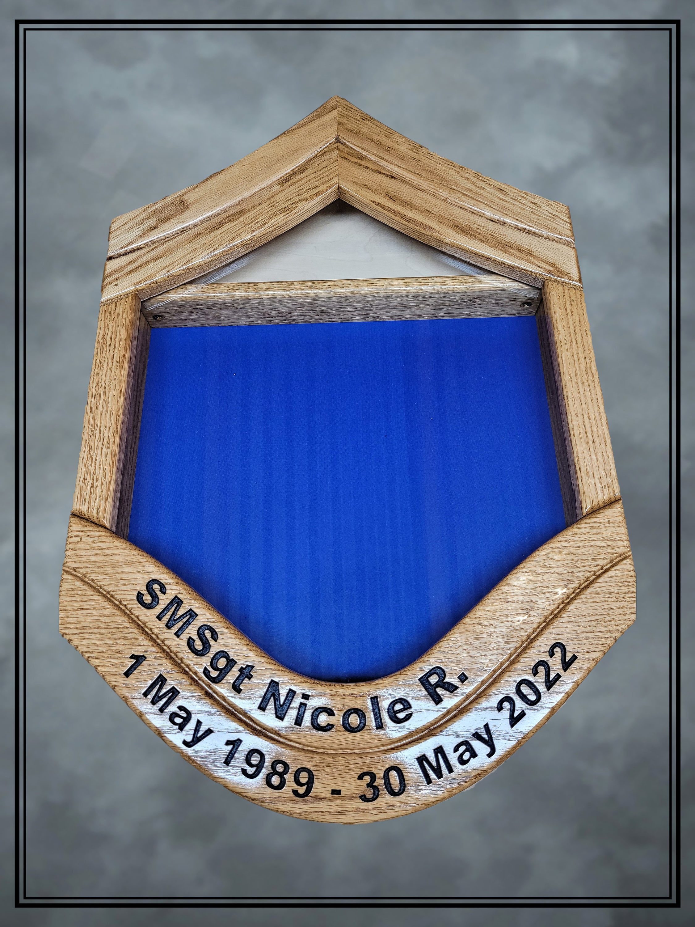 Handcrafted Air Force Smsgt Shadowbox Military Shadowbox Etsy