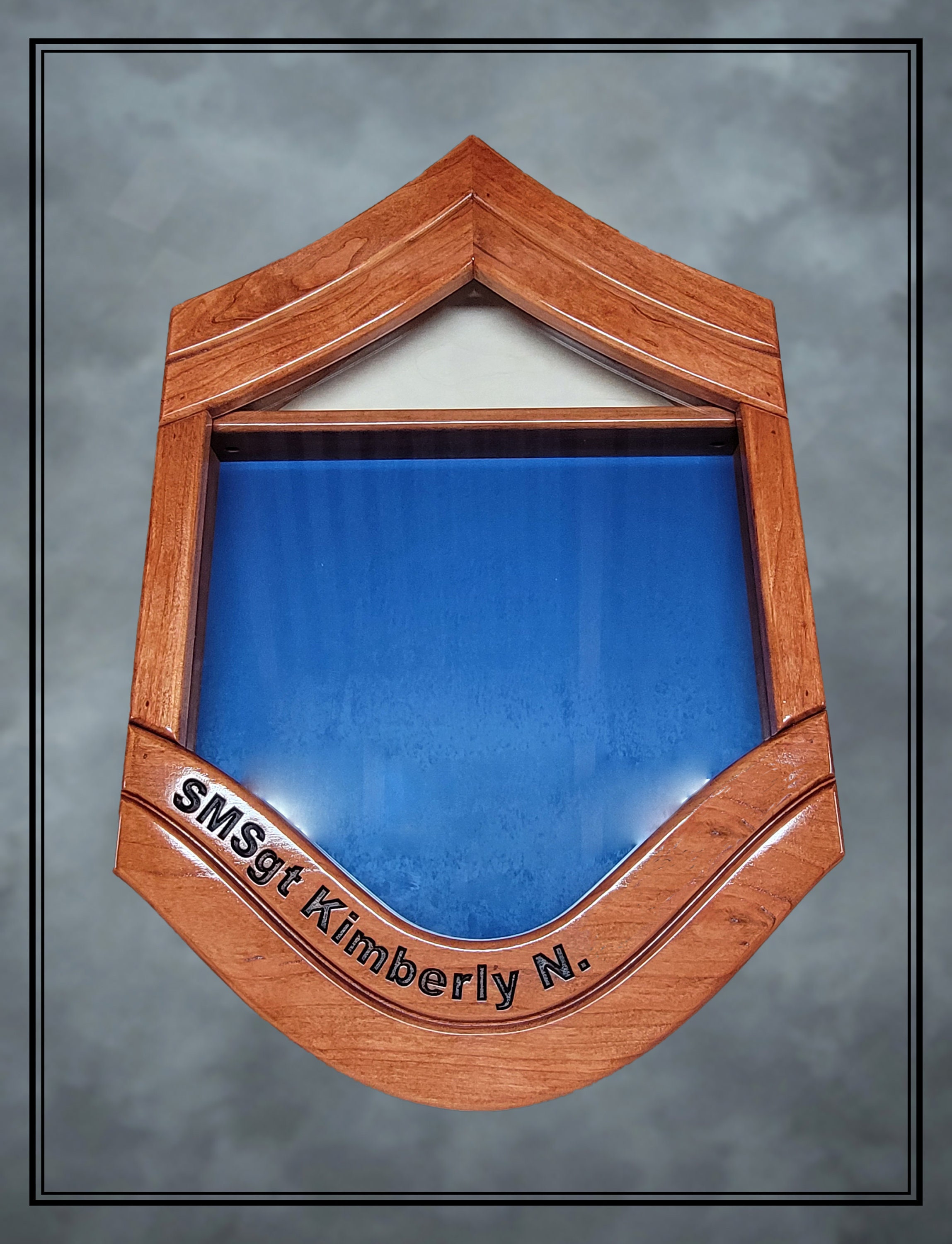 Handcrafted Air Force Smsgt Shadowbox Military Shadowbox Etsy