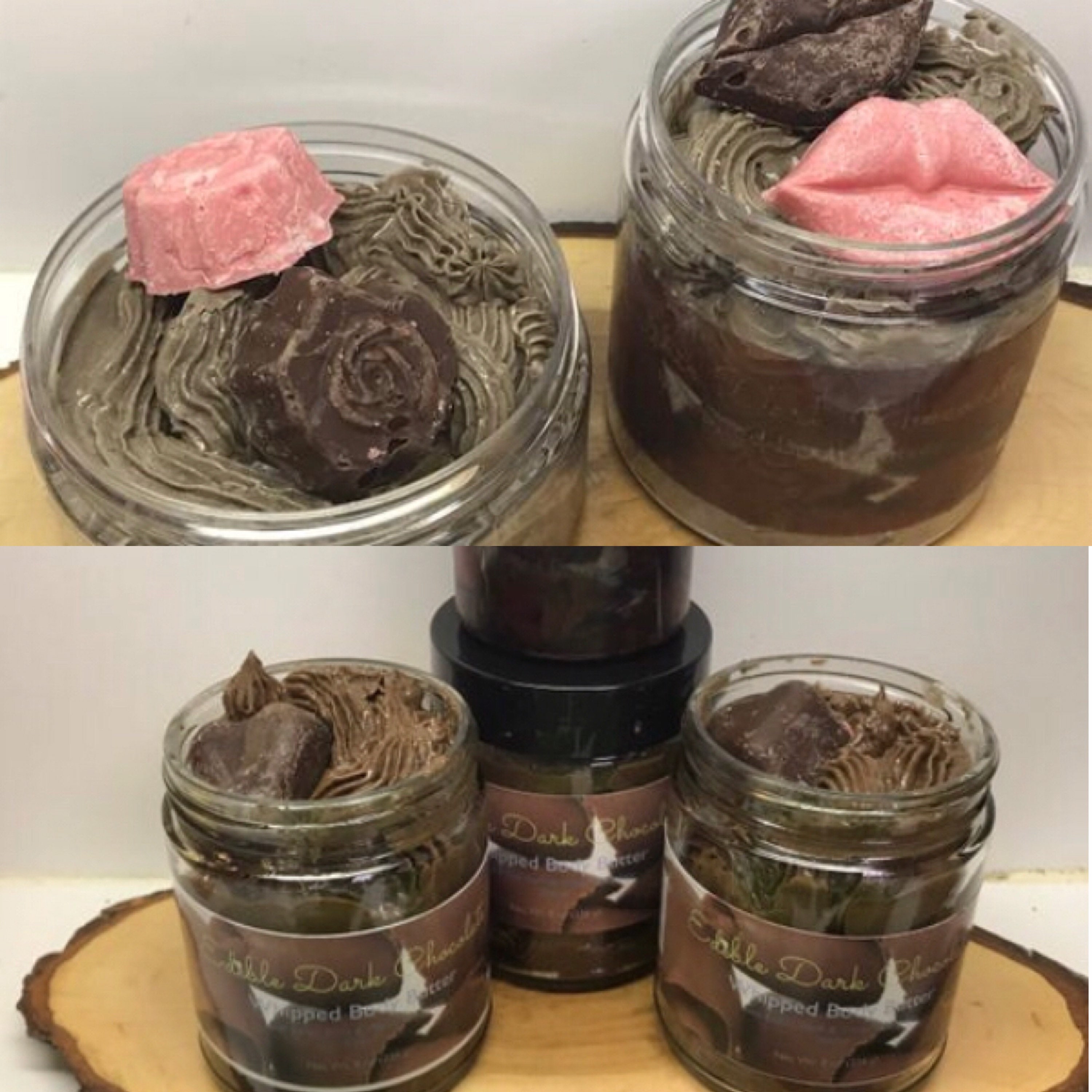 Edible body butter hazelnut White/dark chocolate Body Butter Etsy