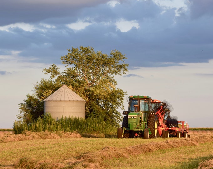 Midwest Farm Scene Print - Late Afternoon Harvest  53-0192