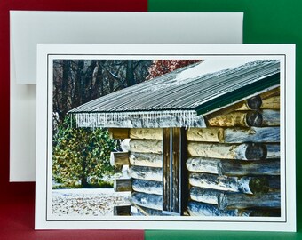 Winter Scenery - Set of 8 with Envelopes - Frozen Drips - Blank Note Cards  81-7354
