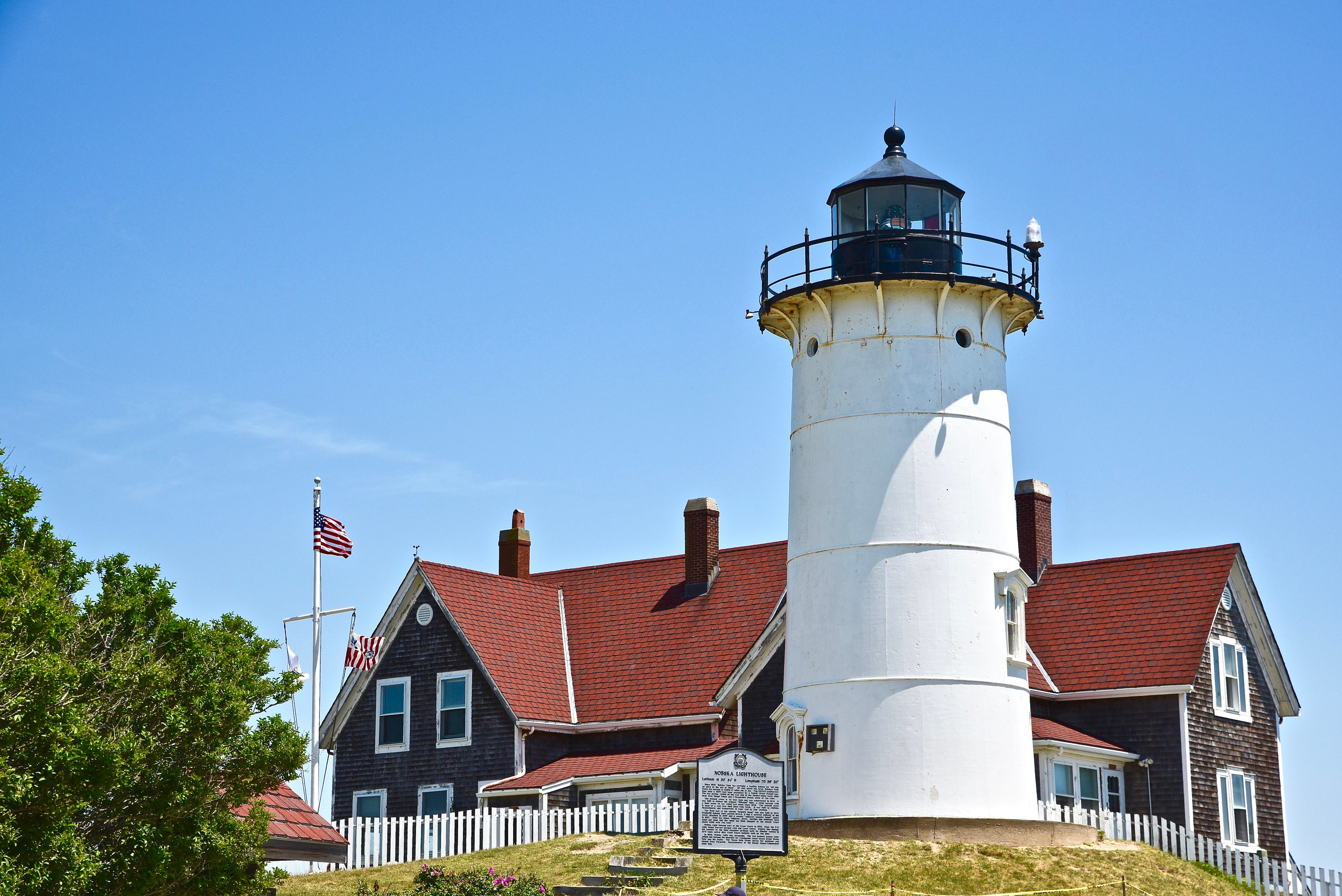 Lighthouse Photo Print Coastal Photo Print Nobska Lighthouse Cape