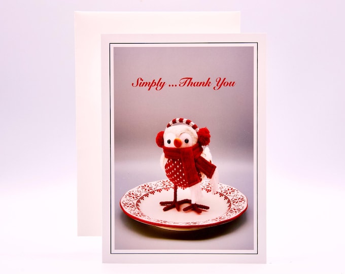 Christmas Holiday Cards - Set of 8 with Envelopes - Owl "Thanks" - 81-5751