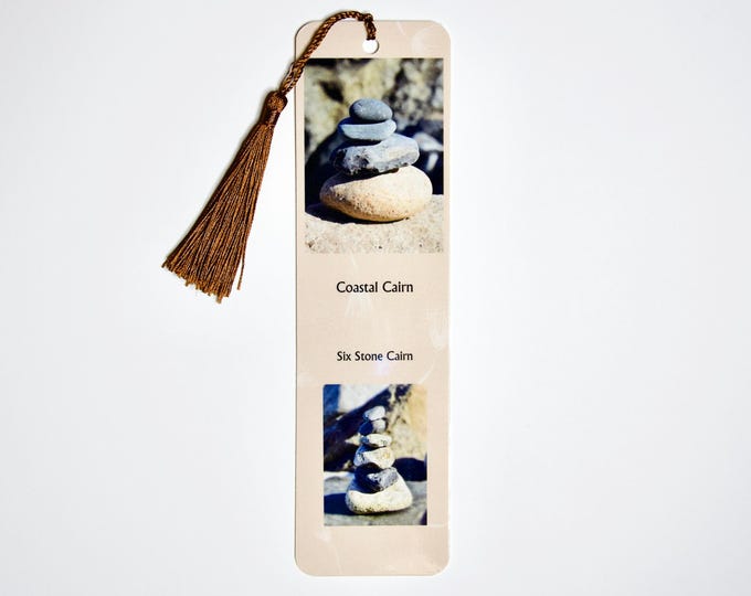 Handcrafted Bookmark - Coastal Cairn - 10-9113
