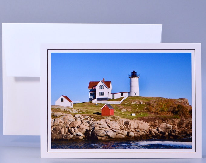 Note Card - Nubble Light - Cape Neddick, Maine - Blank Inside  53-0101