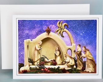 Christmas Cards - Set of 8 with Envelopes - Nativity Scene  81-5059