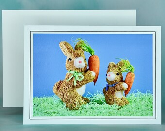 Easter Spring Note Card - Blank Note Card - Easter Greeting Card - Easter Bunnies  71-0902