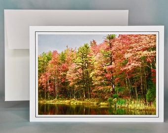 Autumn - Fall Photo Note Card - Blank Note Card - Fall Foliage  71-6820