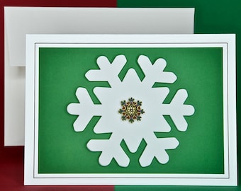 Christmas Cards - Set of 8 with Envelopes - Flake on a Flake!  81-4903