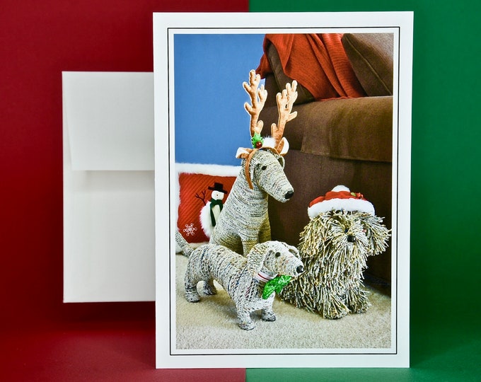 Christmas Cards - Set of 8 with Envelopes - Three Pals Ready for Christmas  81-4452