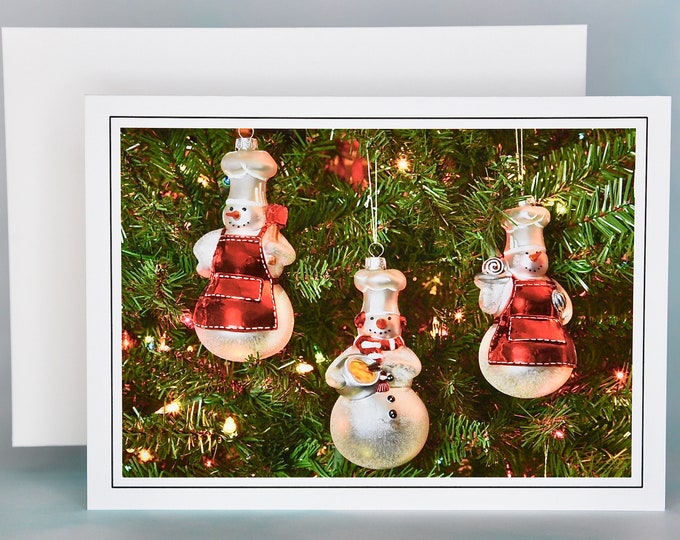 Christmas Cards - Set of 8 with Envelopes - Snowmen Bakers  81-5115