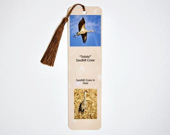 Handcrafted Bookmark - "Soloist" Sandhill Crane - 10-7536
