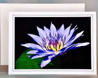 Egyptian Lotus Water Lily Note Card - Blank Note Card