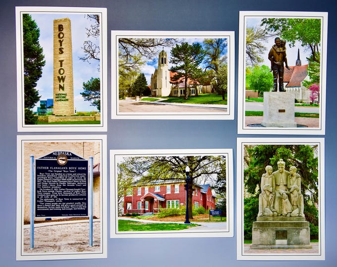 Boys Town Note Cards - Blank Note Card Set of 6 - 60-0590