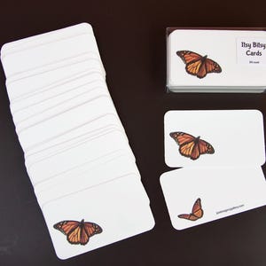 Petites cartes pour correspondance - « Cartes Itsy Bitsy » - Cartes pour correspondance au format personnel - 50 ct. - Papillons monarques - 22-0020