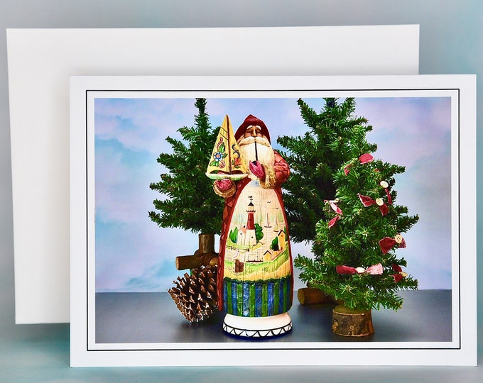 Christmas Cards - Set of 8 - Old World Nordic Santa  81-5136