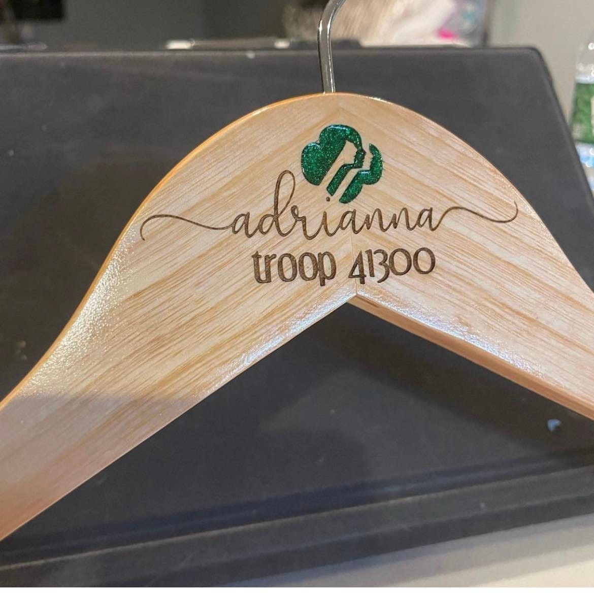 Engraved Girl Scout Hanger Girl Scout Keepsake Daisy Brownie Etsy