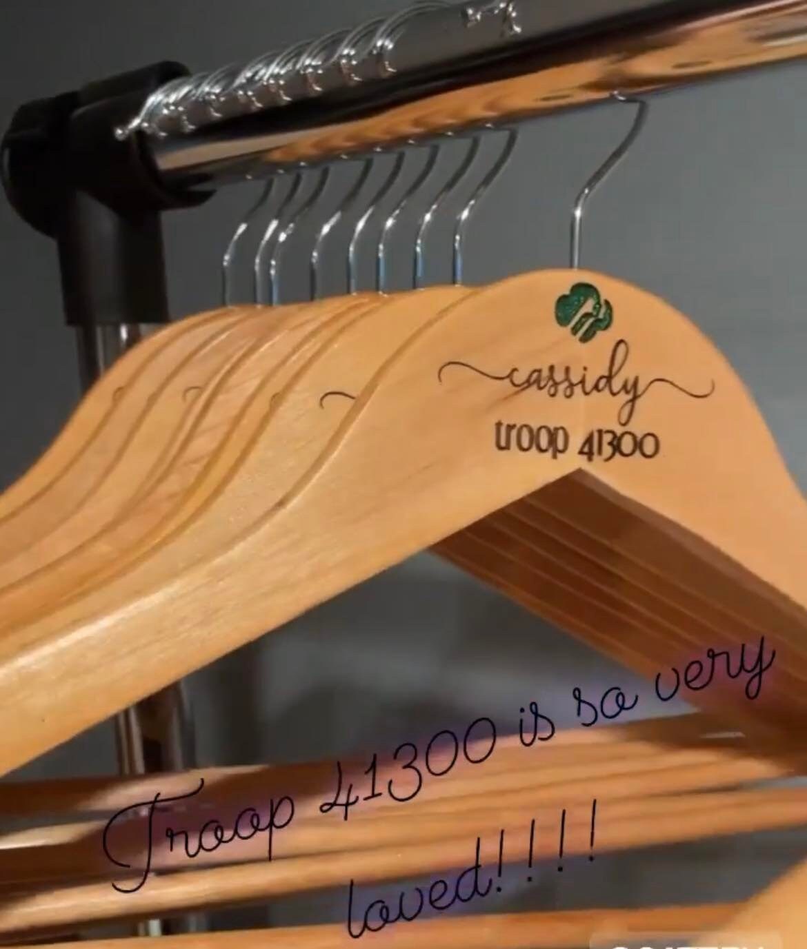 Engraved Girl Scout Hanger Girl Scout Keepsake Daisy Brownie Etsy