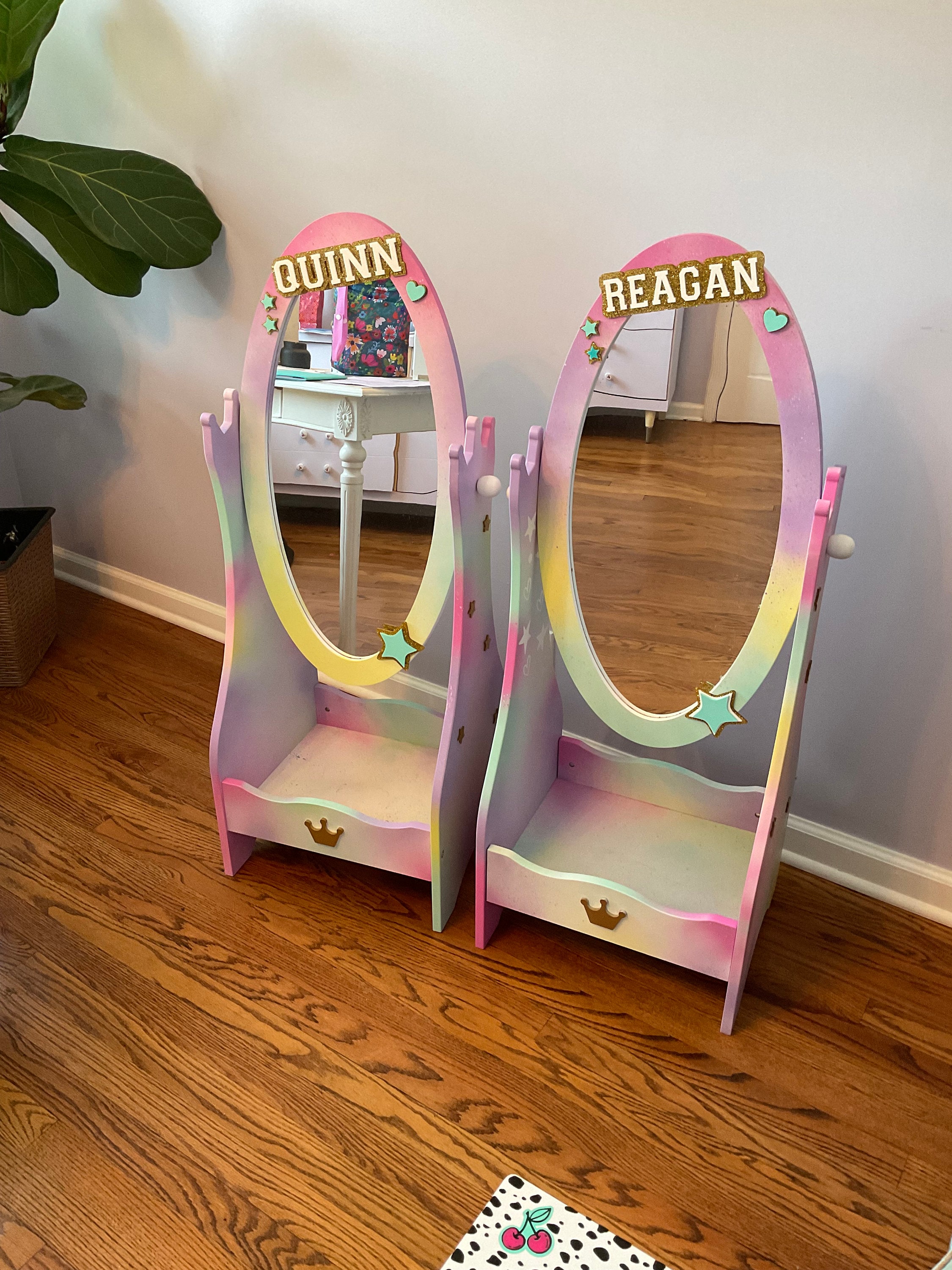 Girls Room Full Length Dress up Mirror, Handmade Dressing Mirror, Kid's  Bedroom Furniture, Christmas Present, Personalized Princess Mirror - Etsy