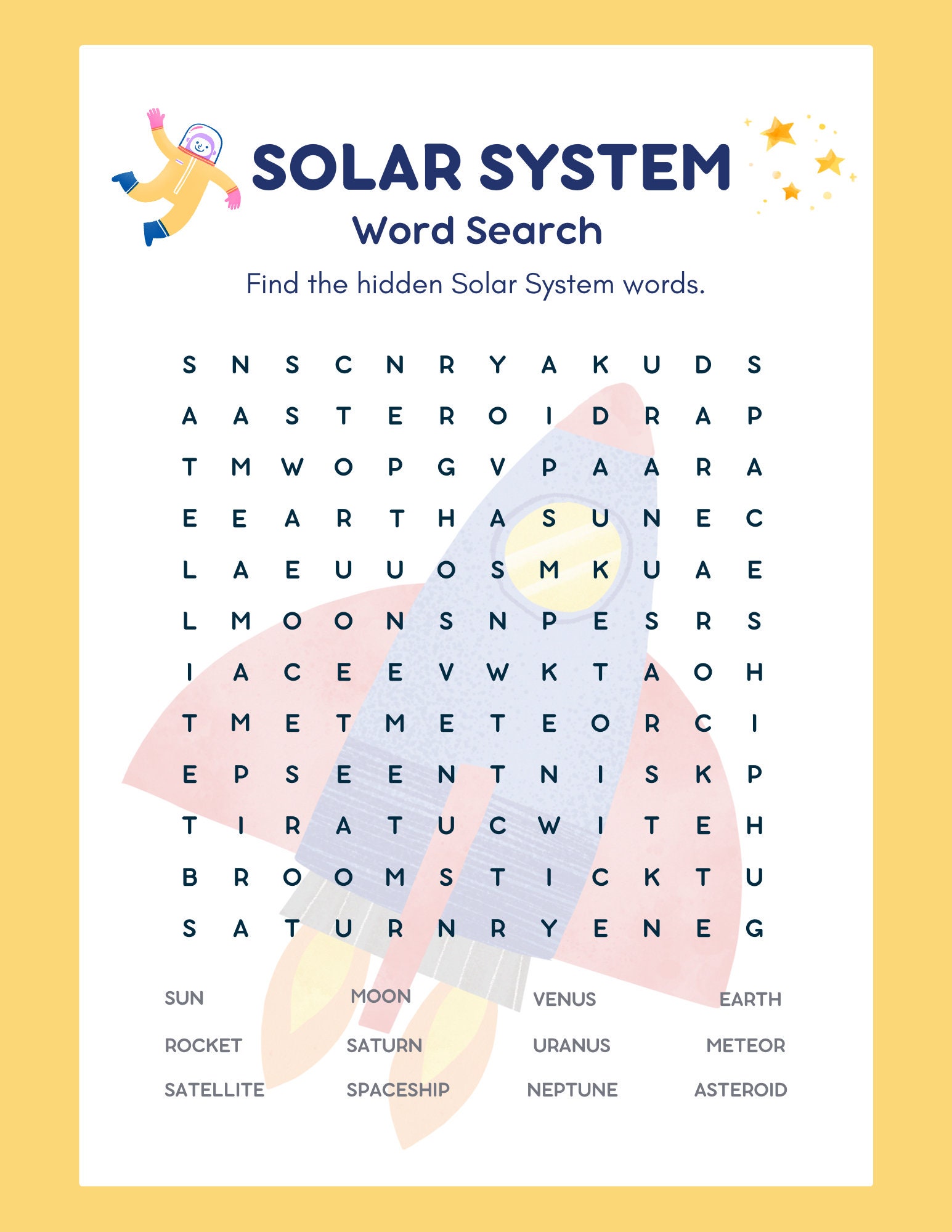 Planet Activity Planet Printable Solar System Worksheets, Solar System ...