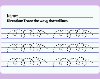 Line Tracing, Shape Tracing, Tracing Worksheets, Tracing Printable, Tracing Activity, Line Practice Sheets, Trace Lines, 6 Digital Sheets