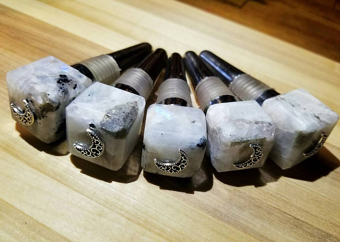 Rainbow moonstone wine bottle stoppers reiki infused Etsy