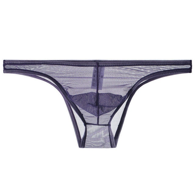 Men's lace bikini cheeky see through mesh pantie sexy | Etsy